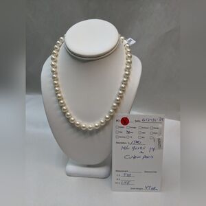 Estate 14K Yellow Gold Cultured Pearl Necklace
